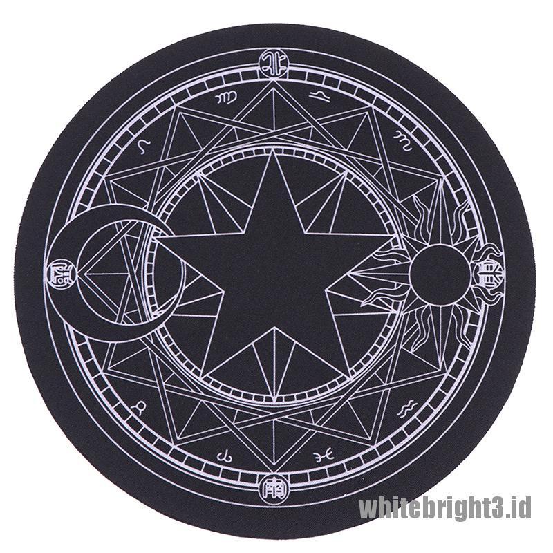 &lt; White3 &gt; Mouse Pad Bulat Lembut Untuk Anak Perempuan