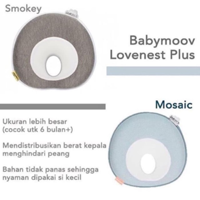 Babymoov lovenest plus | bantal anti peyang | bantal bayi