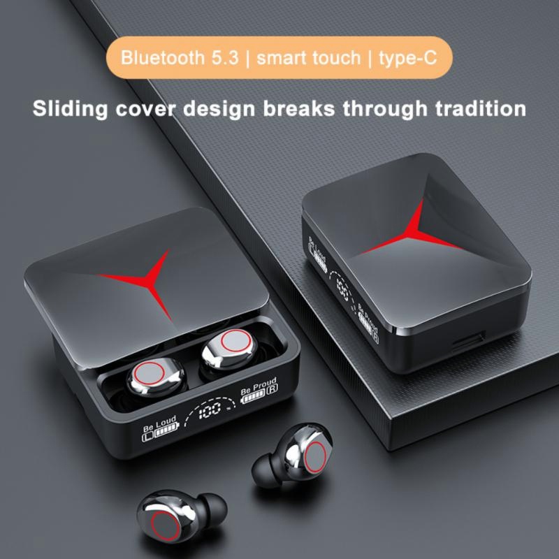 【BT013/26/27】[GROSIR/COD]Fxing M88 M90 Pro M90 Max TWS Headset LED Battery Display Bluetooth 5.3 True Wireless Earphone Power Bank Original Full Bass Stereo HI-FI Built-in Mic Volume Control Earbuds