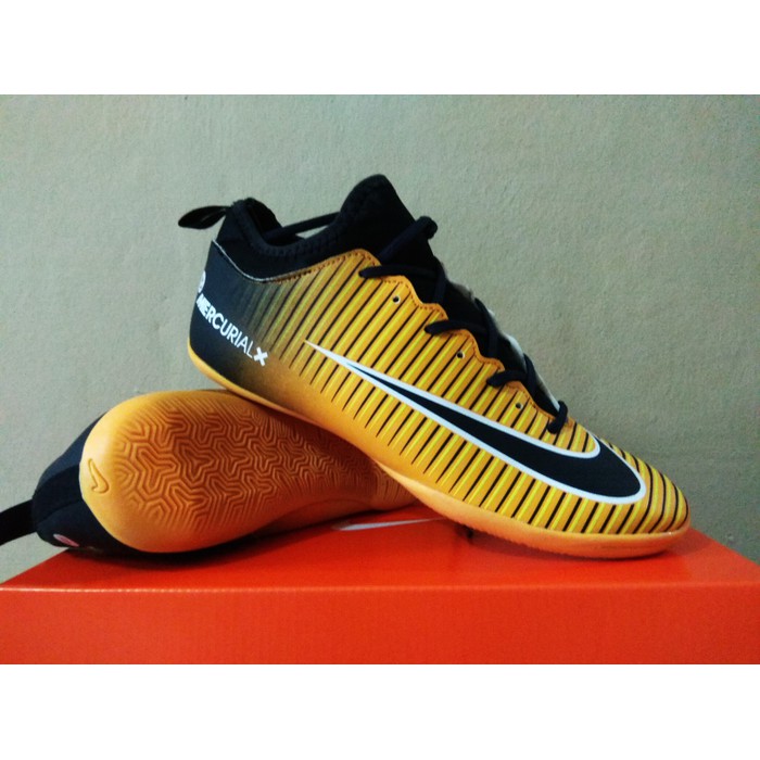 PROMO Sepatu futsal specs original swervo meteor in light blue/orange TERLARIS