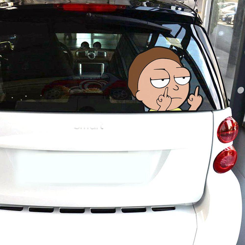 Populer Stiker Mobil Anime Papan Nama Kap Jendela Mobil Berperekat