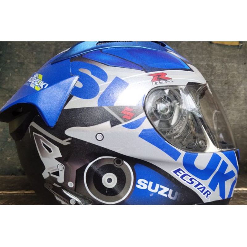 Decal helm full face suzuki gsx r
