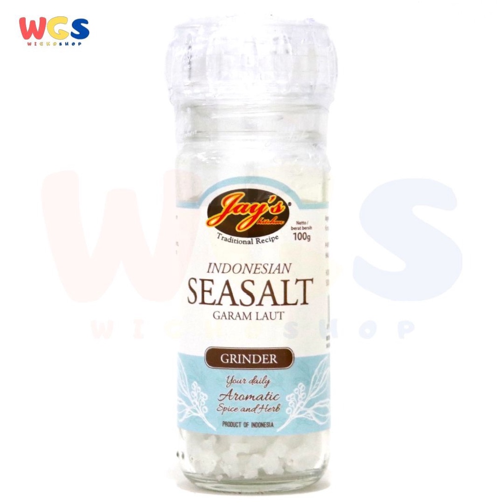 Jay's Kitchen Jays Sea Salt Grinder 100 gr - Garam Laut Asli