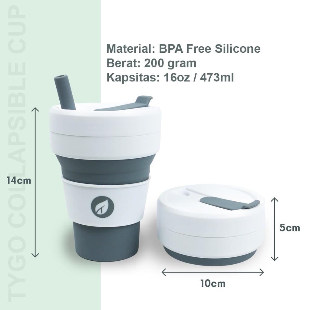 PAKET Collapsible Cup 16oz + MOOCOO Espresso Coffee Maker Portable Manual mirip Staresso Minipresso