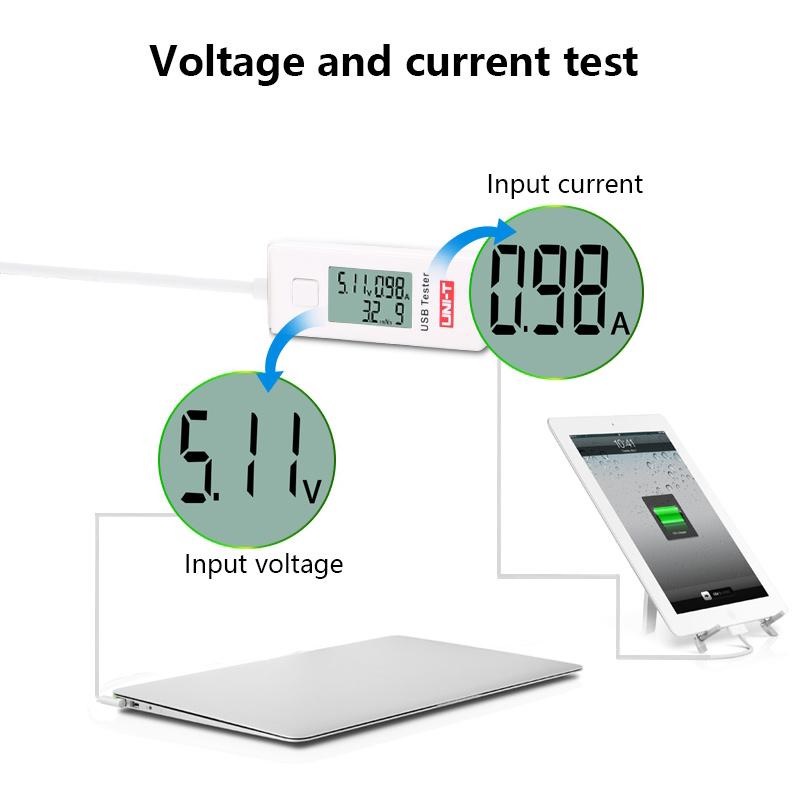 UNI-T UT658B - Digital LCD Portable Mini USB Tester - 9V Max