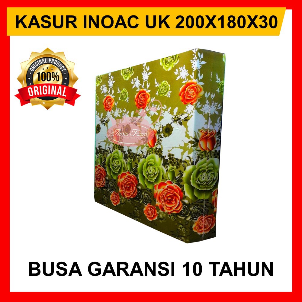 KASUR BUSA INOAC KING SIZE UKURAN 200x180x30 CM, KASUR LANTAI BUSA INOAC TEBAL 30CM ANTI KEMPES