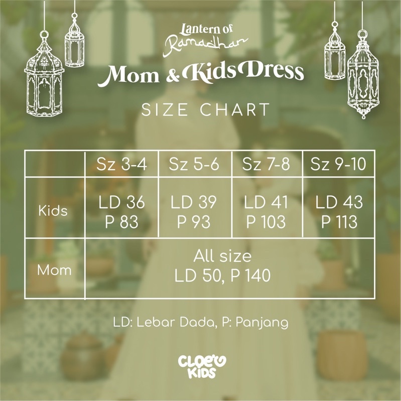 CLOEVKIDS - Long Dress Mom Bilqis