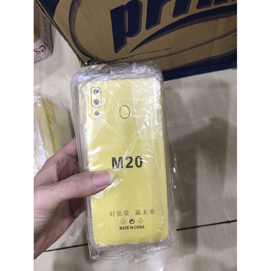 Anti crack softcase sarung kondom silikon bening Samsung m20 new