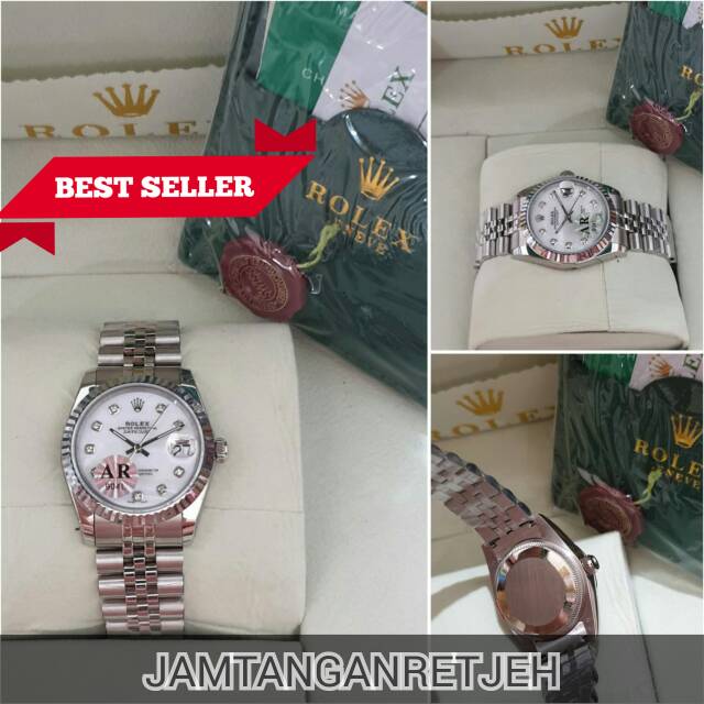 JAM TANGAN WANITA ROLEX OYESTER MESIN SWISS ETA 1.1