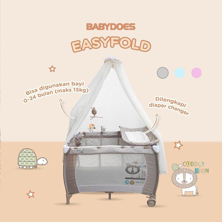 Image of Box Bayi Baby Box Babydoes 1707 Easyfold Tempat Tidur Bayi #1