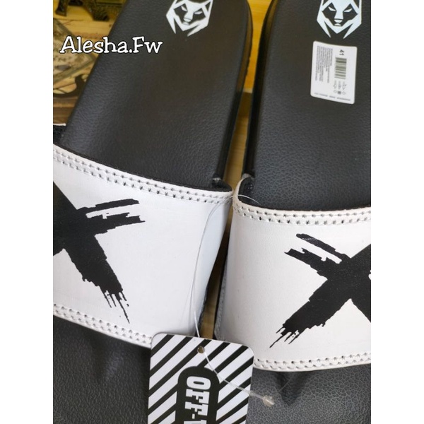 Sandal Slide Gen X Hitam / Sendal Slop X Black / Sandal Vans Offwhite Distro