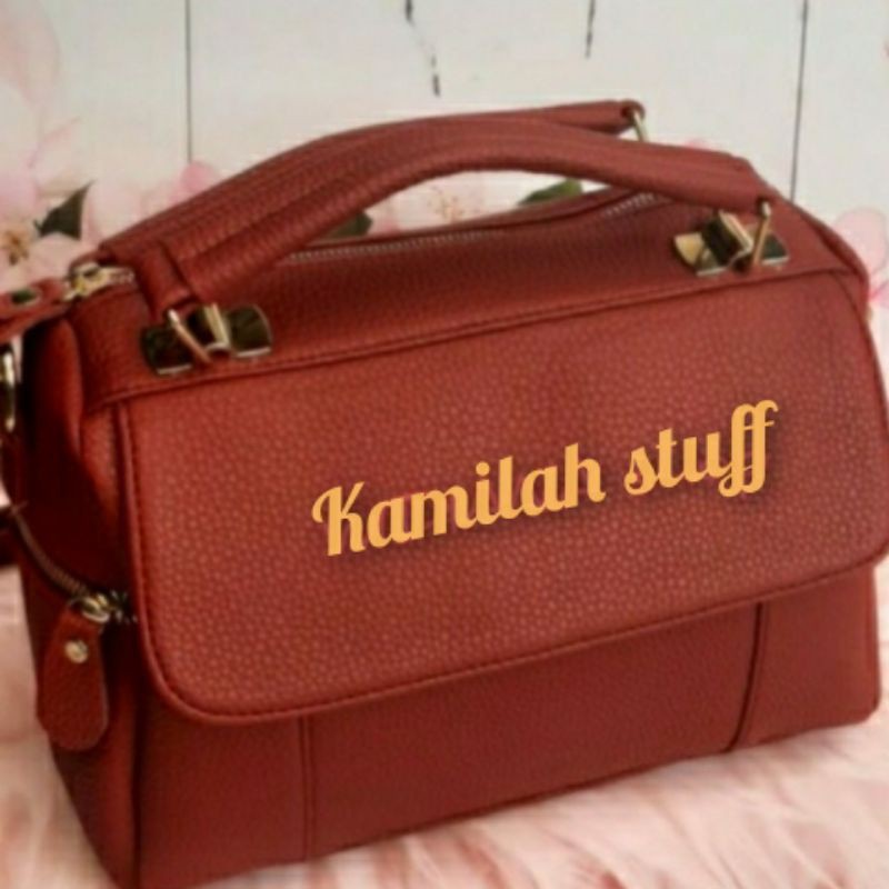 Tas selempang wanita luxury kulit jeruk sintetis