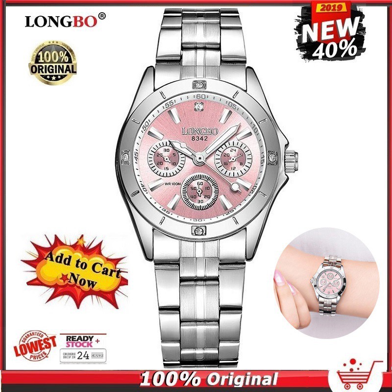 Jual LONGBO Wanita Jam Tangan Unik Desain Stainless Steel Quartz