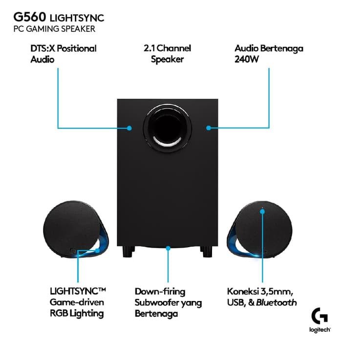 logitech g560 bluetooth