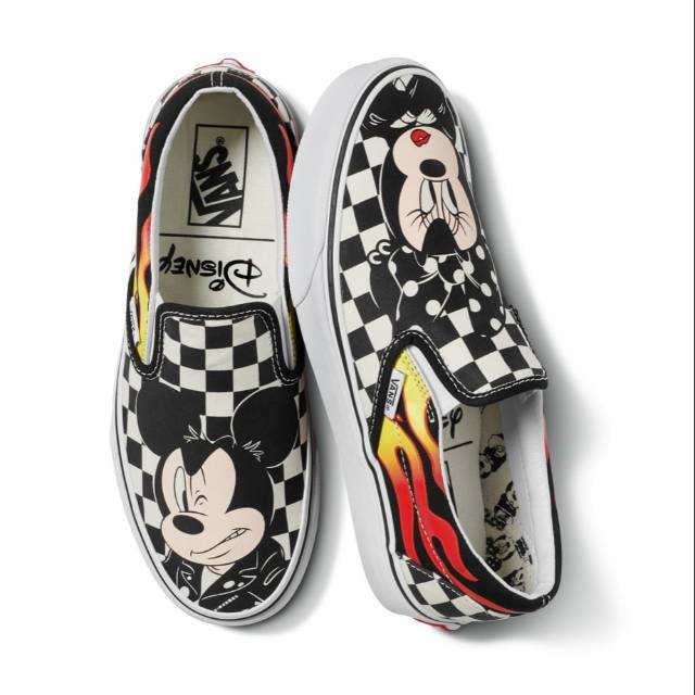 Vans x Mickey Mouse Collection size 36 ori original ready Classic Slip-on slipon minnie mouse