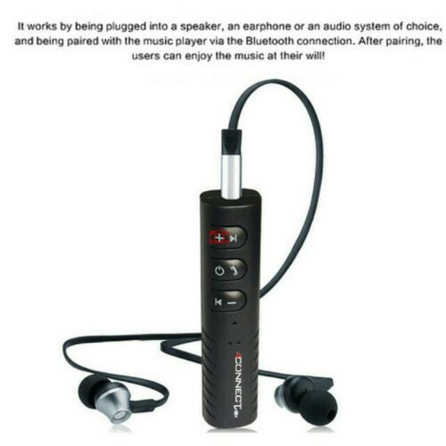 Headset earphone 4connect bluetooth wireles audio receiver dongle music