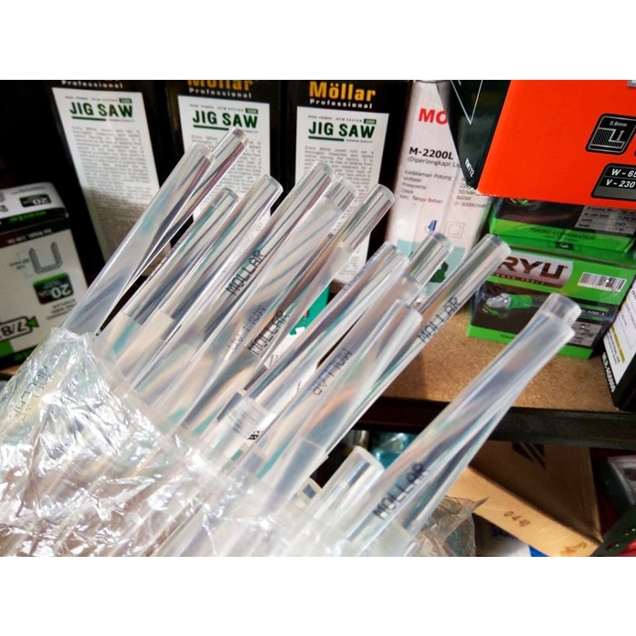 

isi Lem Tembak Kecil refill Glue Gun Panjang 30cm brand Mollar PUTIH