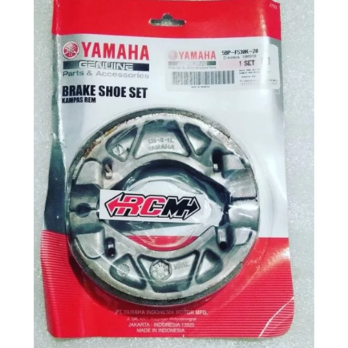 BRAKE SHOE KAMPAS REM BELAKANG TEROMOL TROMOL RXKING RX-KING RX KING SCORPIO BYSON VIXION OLD LAMA OVI AEROX155 AEROX 155 ORI YAMAHA 5BP-F530K-20