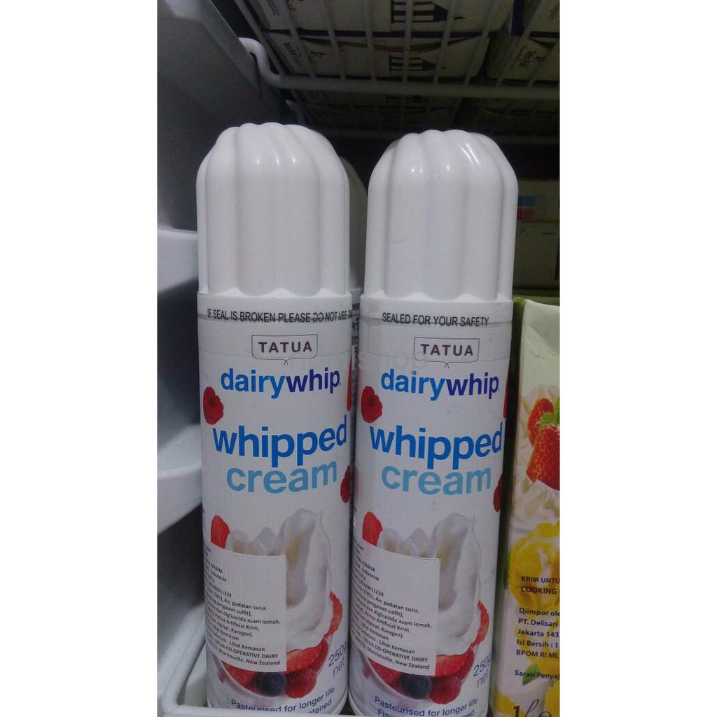 

WHIPPING DAIRY AEROSOL TATUA 250ml