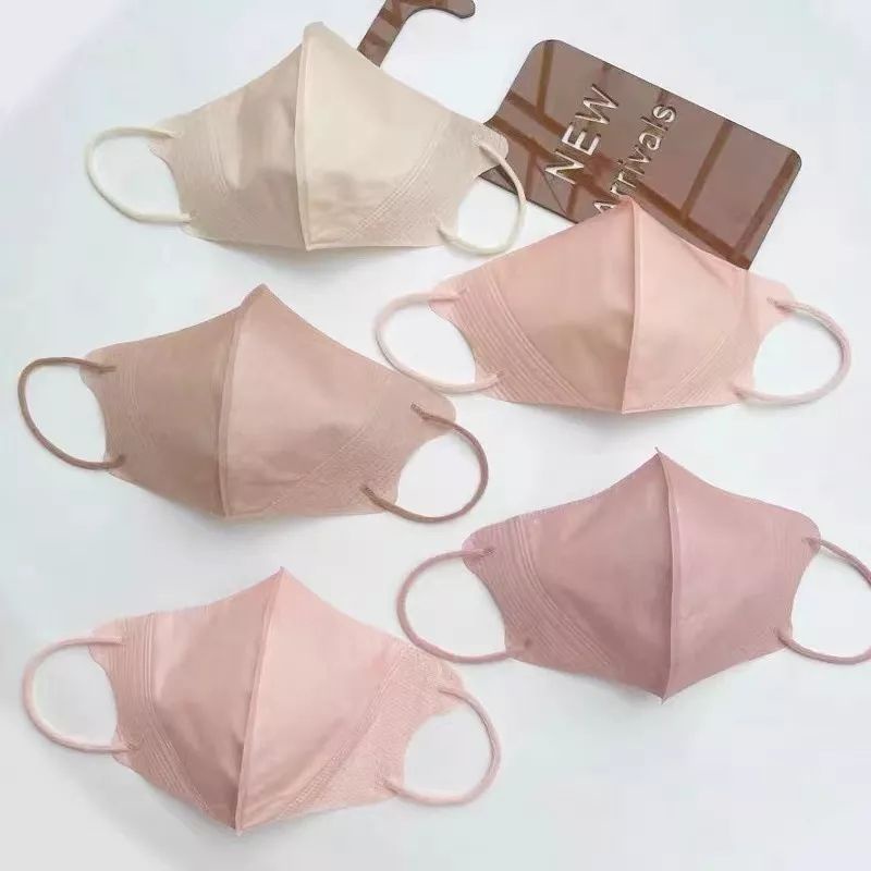 10PCS MASKER DUCKBILL KOREA DEWASA DAN ANAK EARLOOP WARNA SOFT NUDE