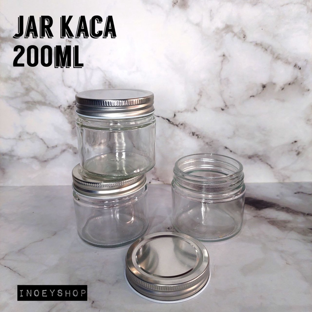 200ML JAR KACA | TOPLES KACA | GLASS JAR