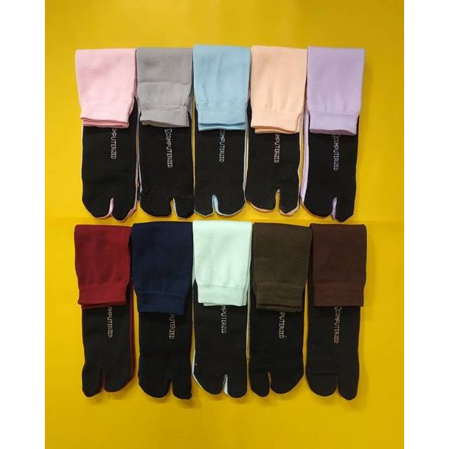 

COD Kaoskaki murah jari computer 1Lusin 6-12warna berbeda