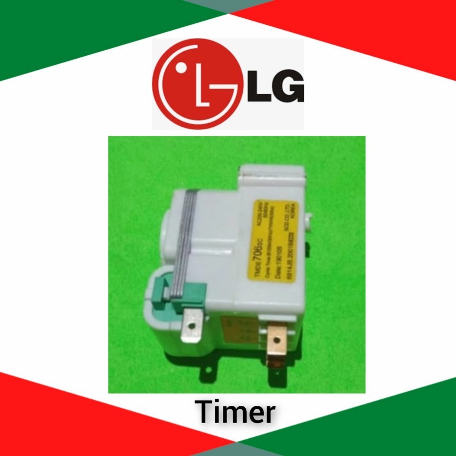 [ Satu set ]Timer dan sensor defros defrost bimetal kulkas LG 2 pintu