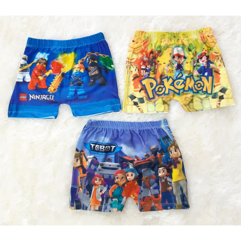 Celana Dalam boxer anak Laki-laki Karakter HAPPY BABY - HAPPY BOY - M-L-XL harga per 6 pcs