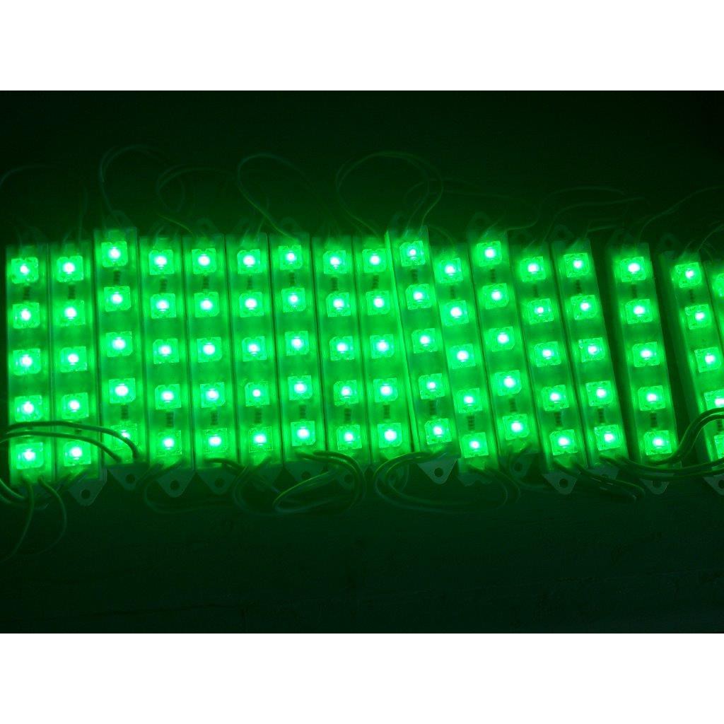 Lampu LED SMD Hijau 12v waterproof modul 5 led ukuran sedang