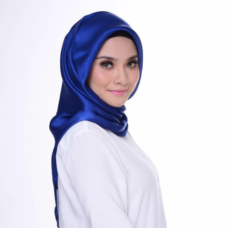 Import JILBAB/HIJAB Segiempat POLOS SATEEN Bahan lembut dan adem dipakai JB001