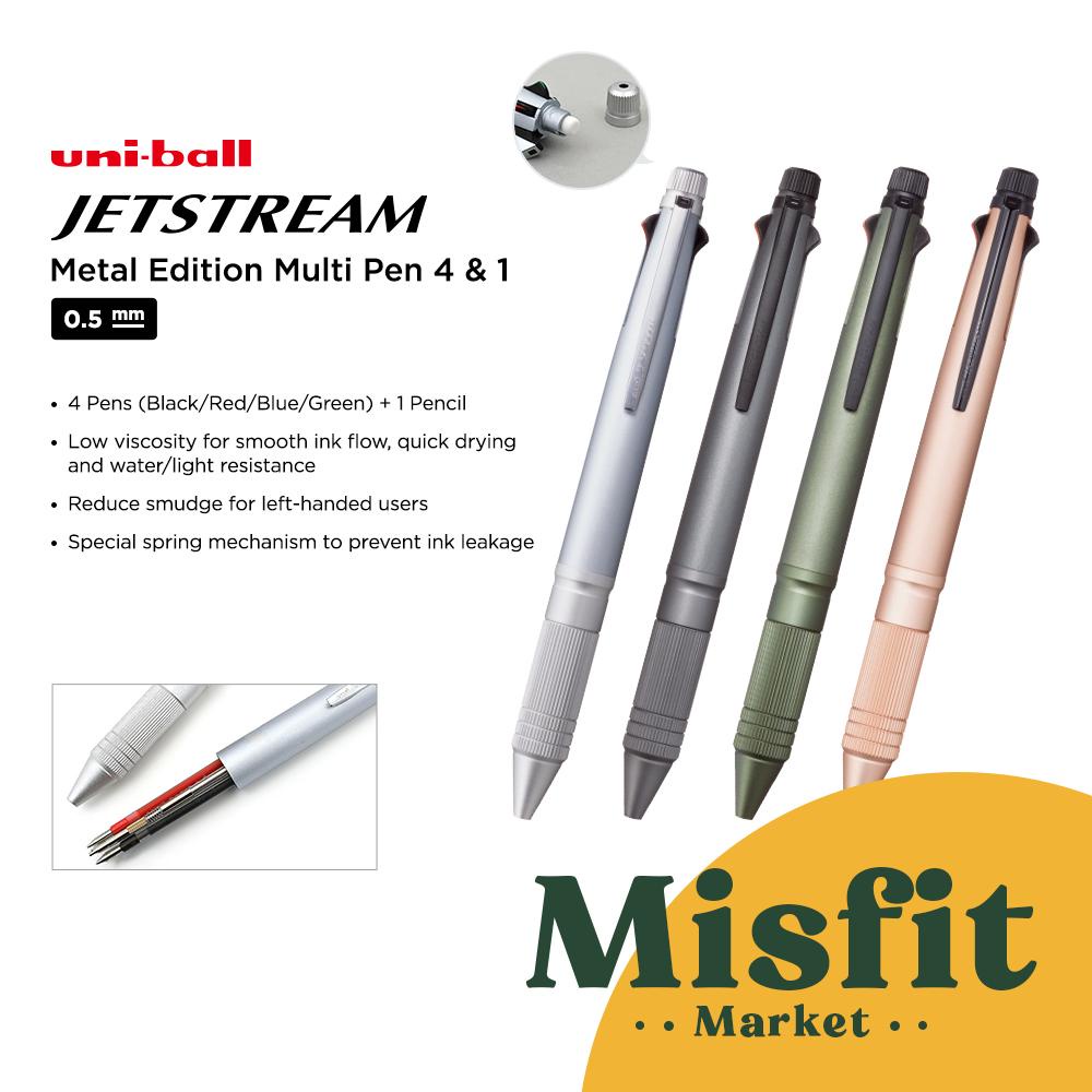 

Uni Ball JETSTREAM METAL Edition Multi Pen 4 & 1 0.5 mm Uniball Multipen