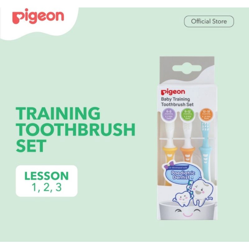 Pigeon Training Toothbrush Set || Sikat Gigi Anak