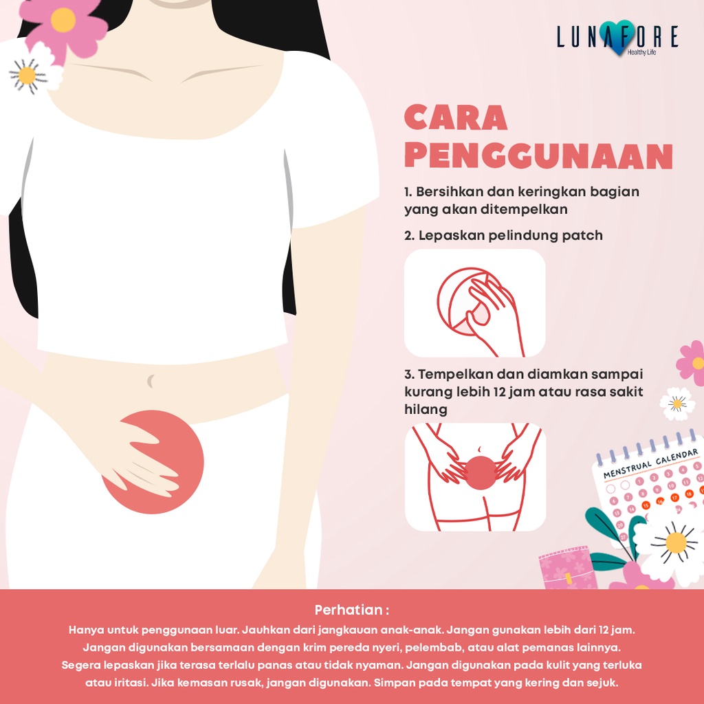 Menstrual Heat Care - Lunafore - Kompres Perut - 1 pcs - Pereda Nyeri Haid