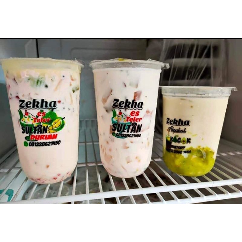 ✔SJLSTORE Zheka Es Teller Sultan Teler Alpucok Alpukat Full Isian Buah Fruit Ice Segar Fress Susu No