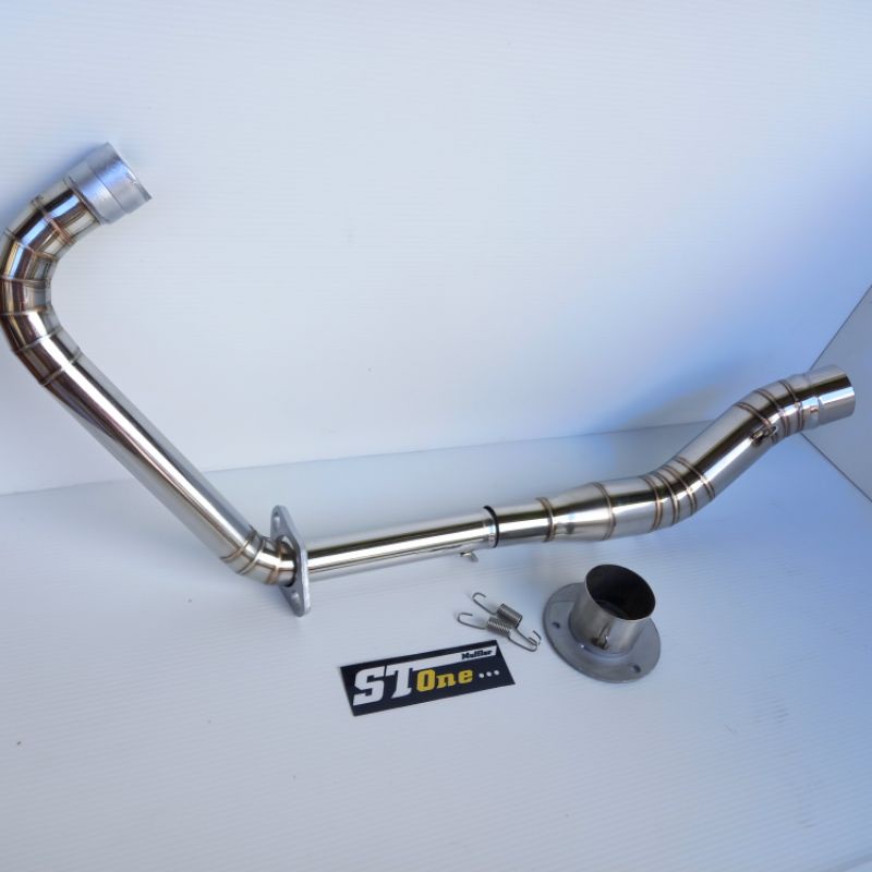 leheran knalpot plus adaptor untuk satriaFu Vixion R15 Byson Cb150 Cbr150