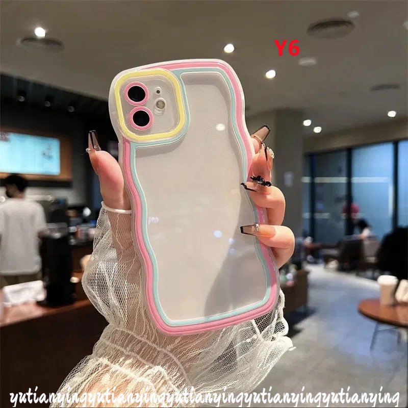 Soft Case Transparan Warna Macaron Untuk iPhone 7 8 6 6s Plus XR 7plus 8plus X XS Max SE 2020 11Pro Max