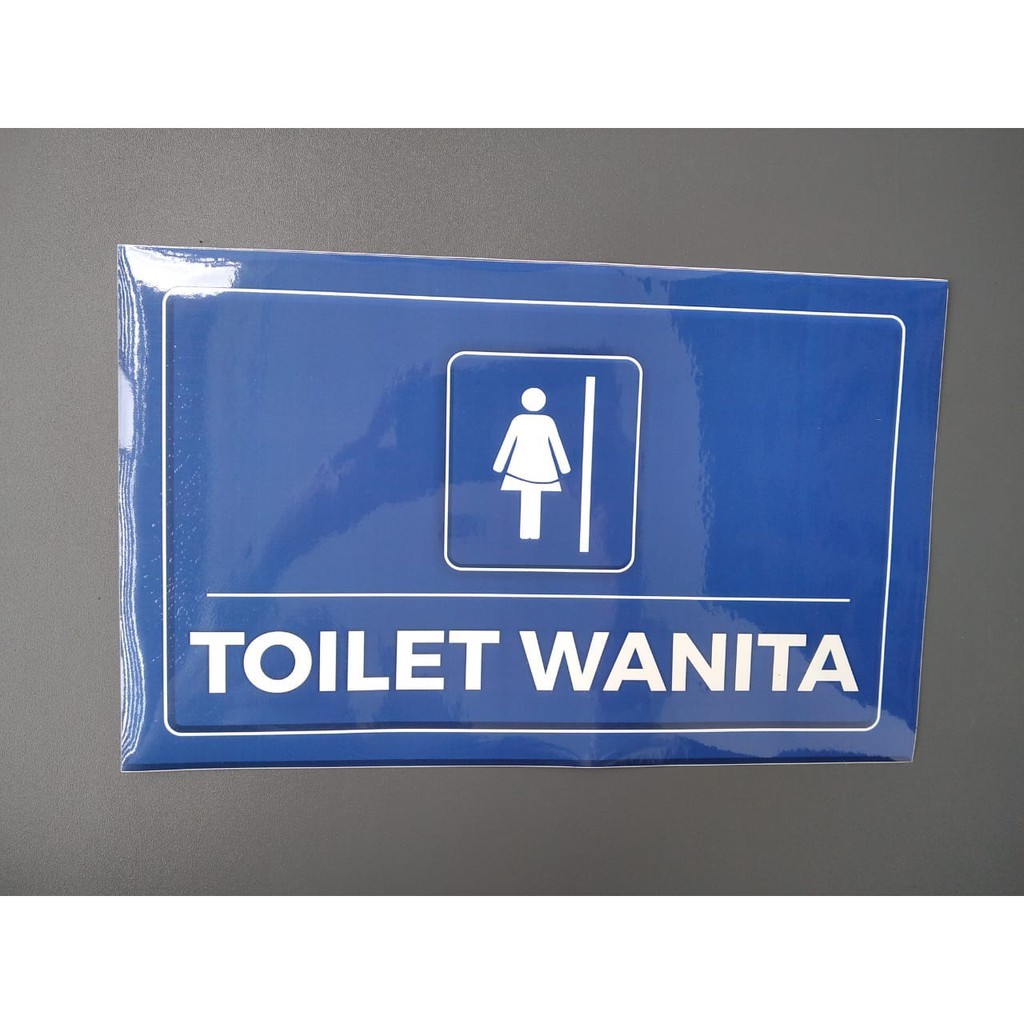 

Sticker Toilet | STIKER TOILET WANITA | Warna Biru | Bahan Vinyl | 32 cm x 20 cm