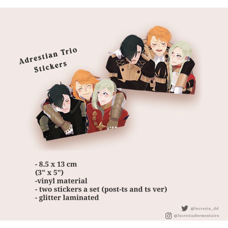 

[FE3H] Black Eagles trio sticker