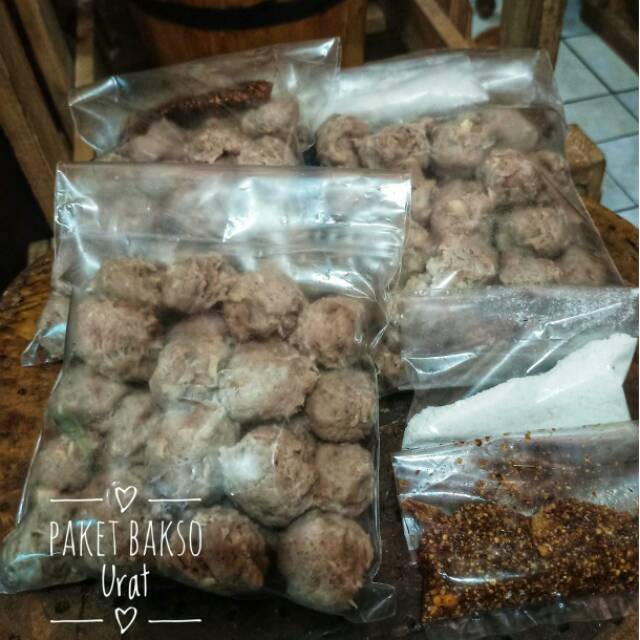 

Bakso pentol urat janeeta homemade