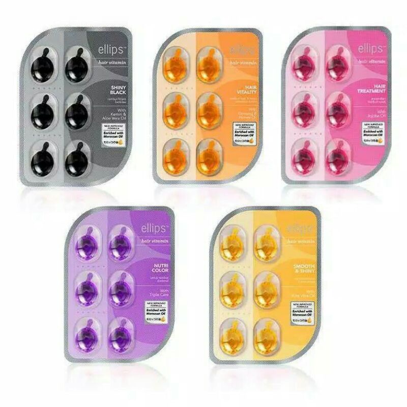 VITAMIN RAMBUT ELLIPS ISI 6 PCS | HAIR VITAMINS ELLIPS
