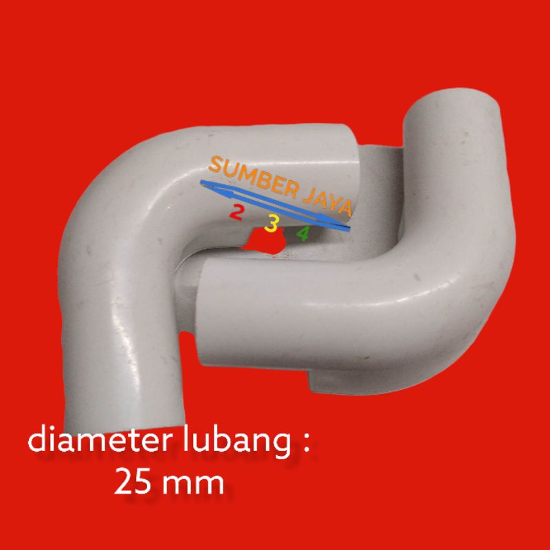 BELOKAN PIPA / ELBOW PIPA LISTRIK 25MM CLIPSAL TERMURAH