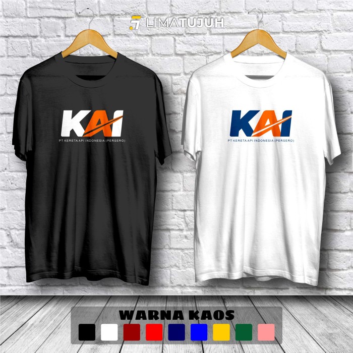 Kaos PT KAI Logo Baju Distro