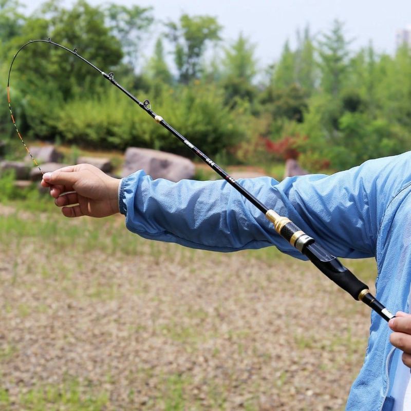 Sougayilang joran udang 128 cm super lentur joran spinning