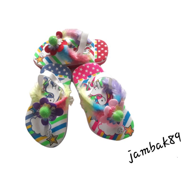 Sandal bayi perempuan motif Kuda pony usia 10 s/d 30 Bulan