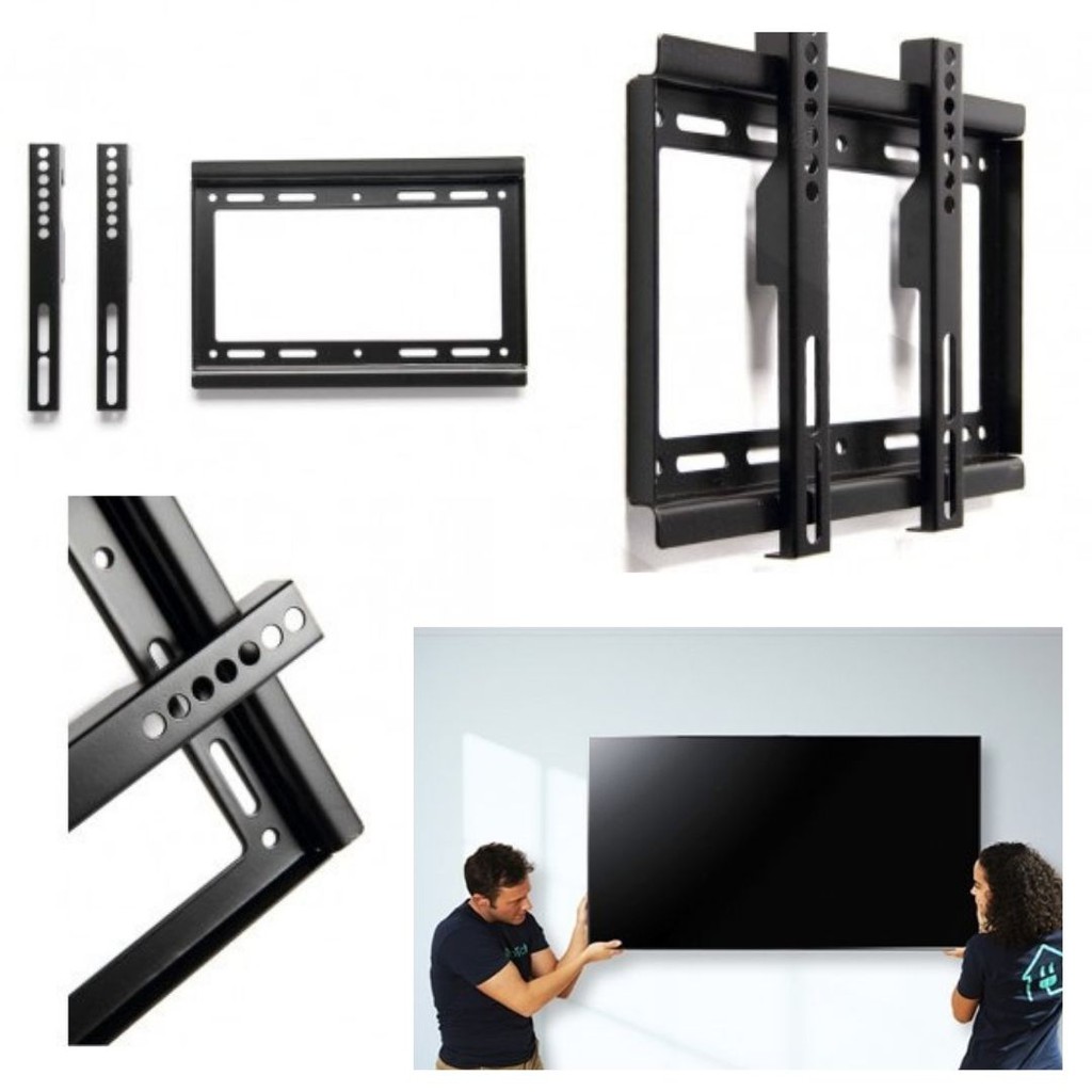 Braket Stand Holder Mount TV Monitor Dinding Left Right Flat Panel 111108