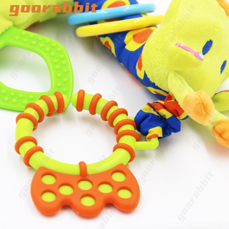 Mainan Kerincingan Genggam Dengan Bahan plush Halus Dan Warna Kuning Untuk Bayi