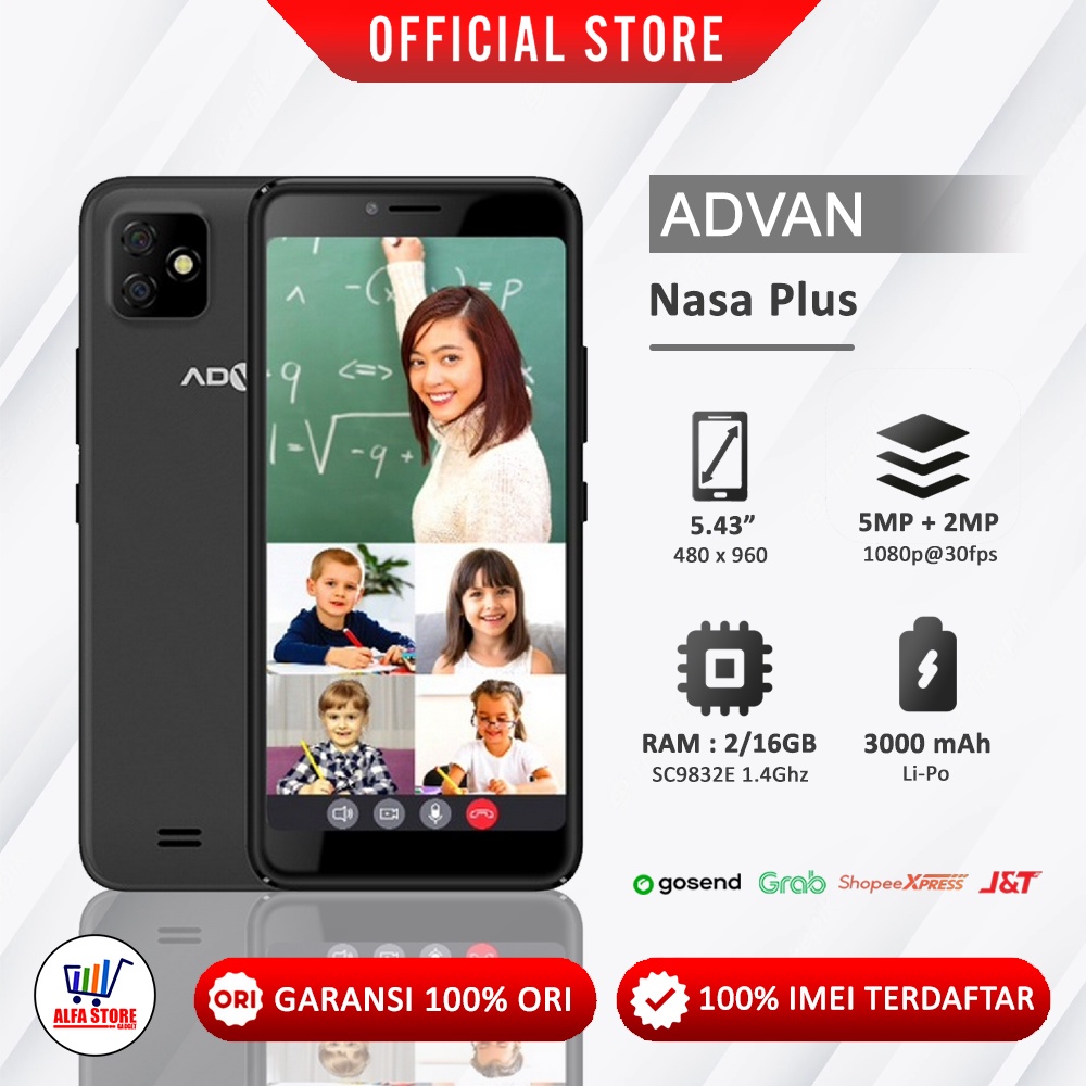 ADVAN NASA PLUS RAM 2/16 GARANSI RESMI