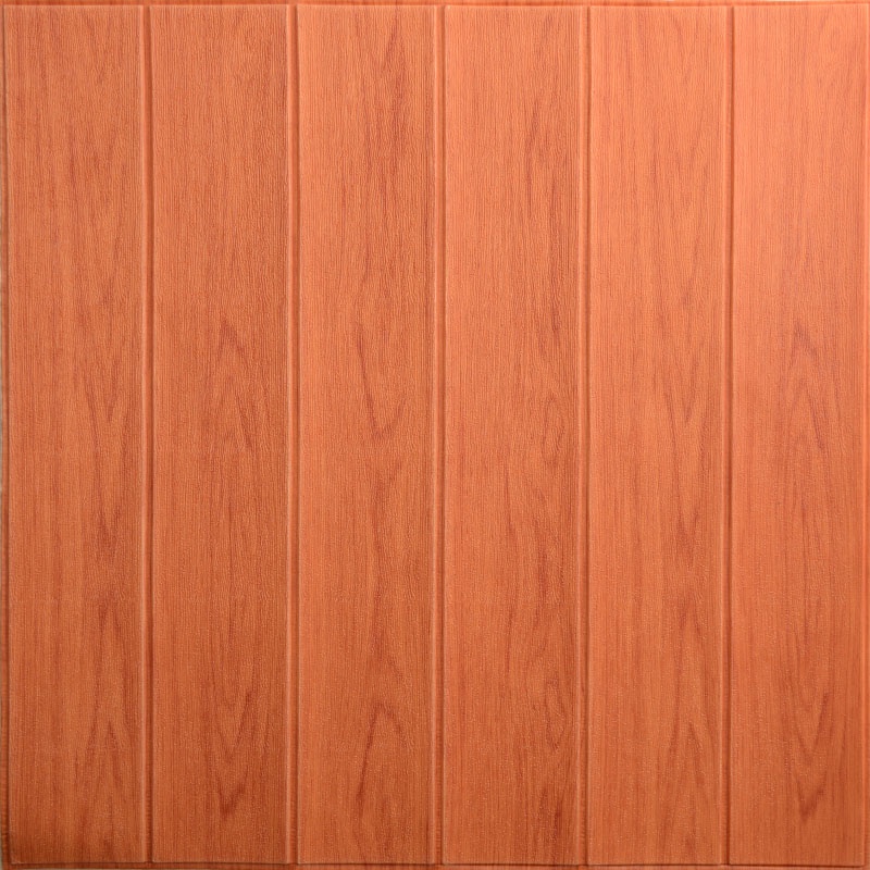 PROMO!!! Wallpaper Sticker Dinding / Wallfoam Stiker foam 3D Dekorasi Rumah Motif kayu Premium High Quality MURAH-coral