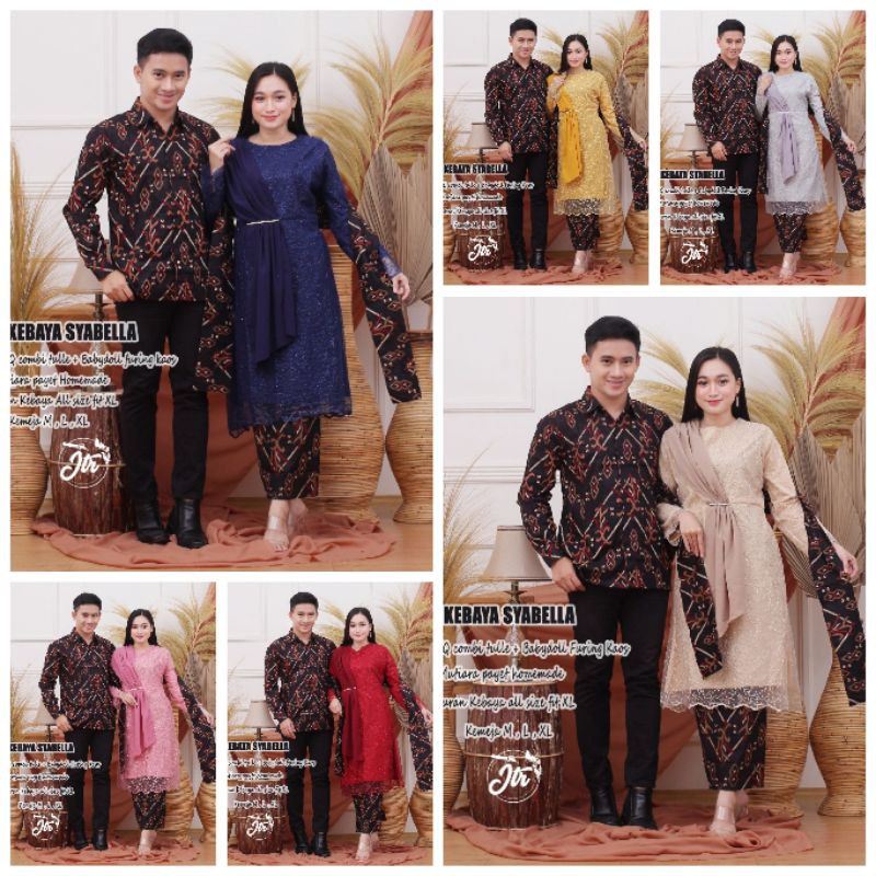 Kebaya Wisuda Kebaya Tunangan Kebaya Modern Sarimbit Couple Batik Couple Kebaya Couple Brokat