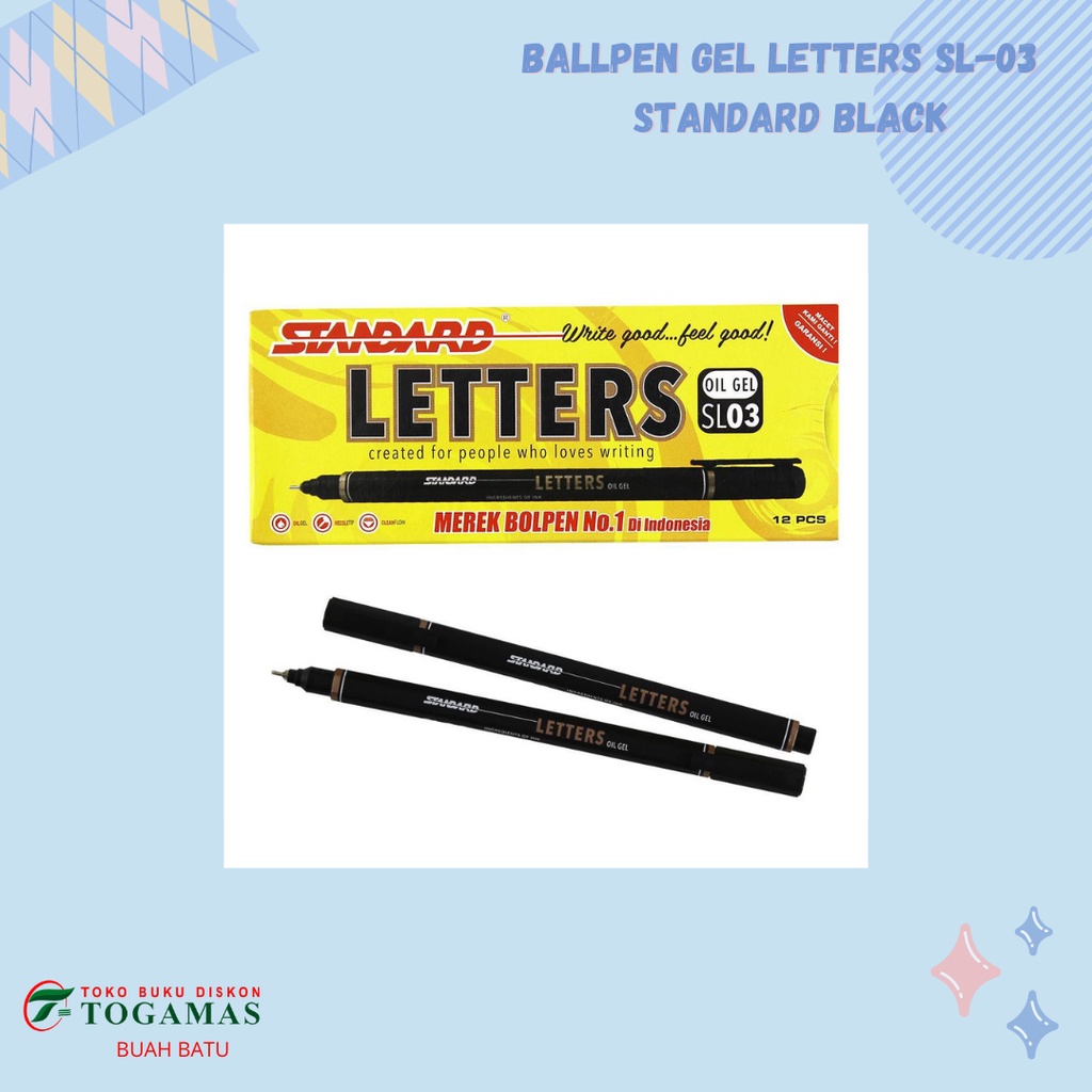 

BALLPEN GEL LETTERS SL-03 STANDARD BLACK